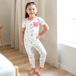 Short Sleeve with Pants Pajamas in Tulip