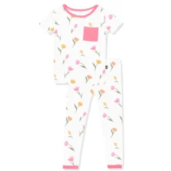 Short Sleeve with Pants Pajamas in Tulip