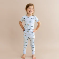 Short Sleeve with Pants Pajamas in Take Off