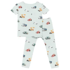 Short Sleeve with Pants Pajamas in City Vehicles