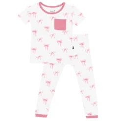 Short Sleeve with Pants Pajamas in Bow
