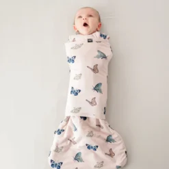Sleep Bag Swaddler in Blush Butterfly 1.0