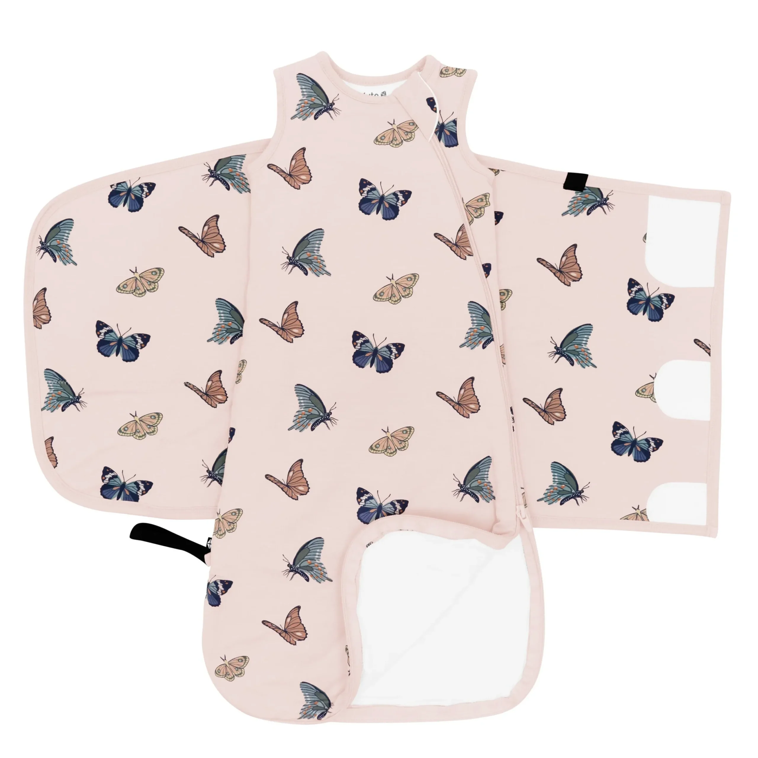 Sleep Bag Swaddler in Blush Butterfly 1.0
