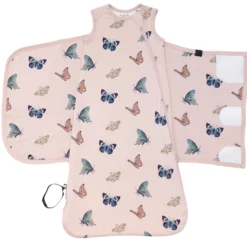 Sleep Bag Swaddler in Blush Butterfly 0.5