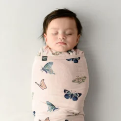 Sleep Bag Swaddler in Blush Butterfly 0.5