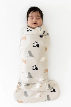 Sleep Bag Swaddler in Fluffy Cat 1.0