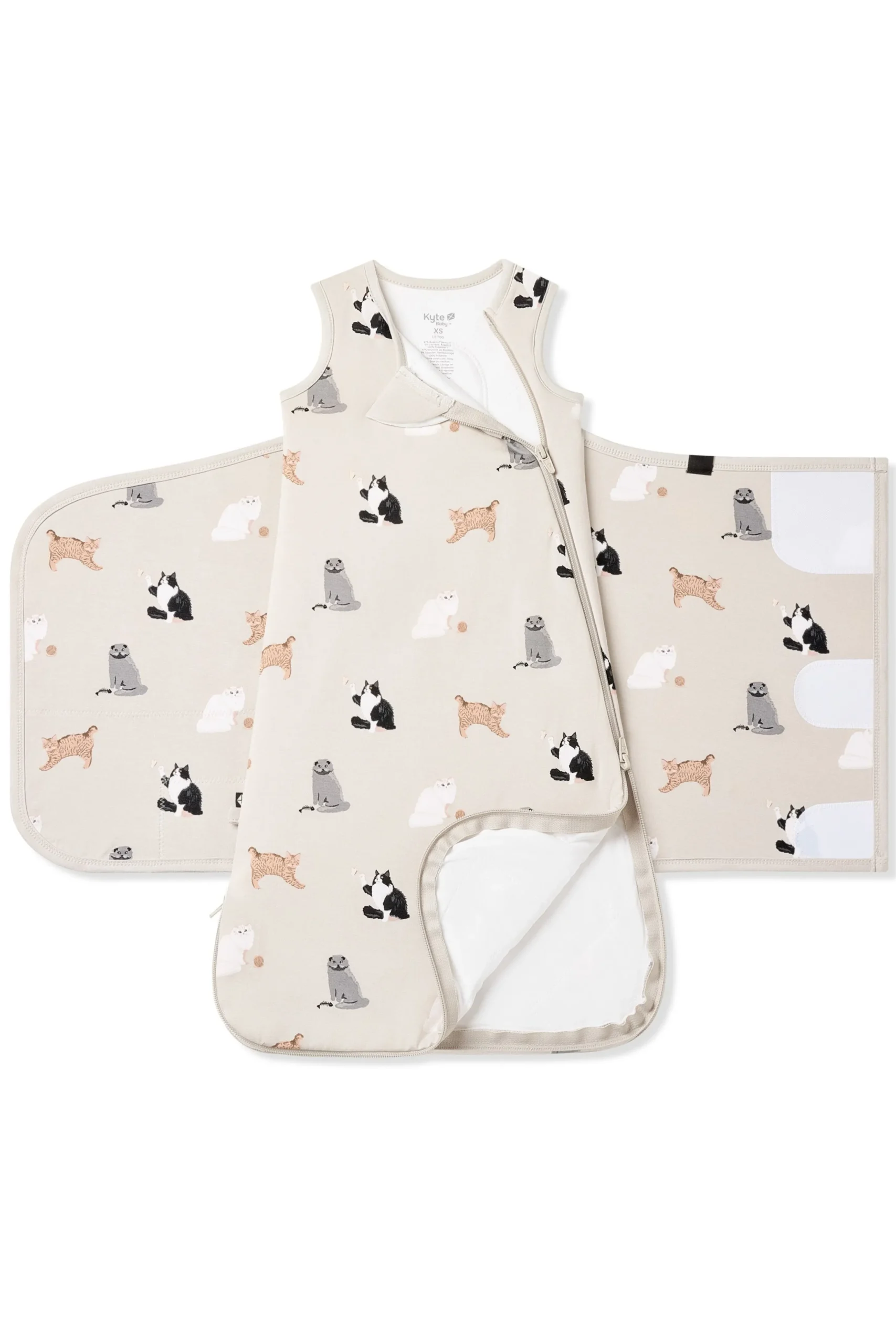 Sleep Bag Swaddler in Fluffy Cat 1.0