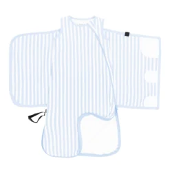 Sleep Bag Swaddler in Small Mist Stripe 1.0