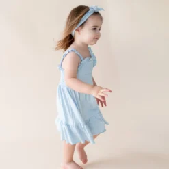Smocked Dress in Breeze