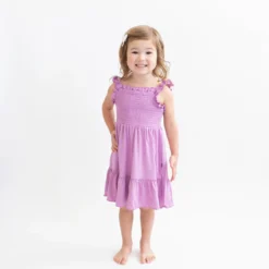 Smocked Dress in Poi