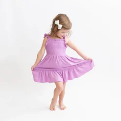 Smocked Dress in Poi
