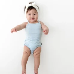 Spaghetti Strap Leotard in Breeze