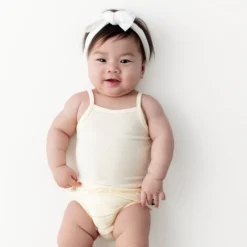 Spaghetti Strap Leotard in Chamomile