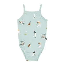 Spaghetti Strap Leotard in Golf