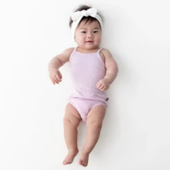 Spaghetti Strap Leotard in Thistle