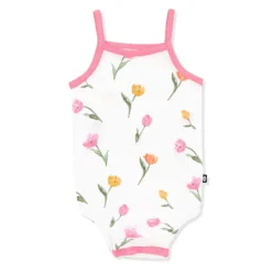 Spaghetti Strap Leotard in Tulip