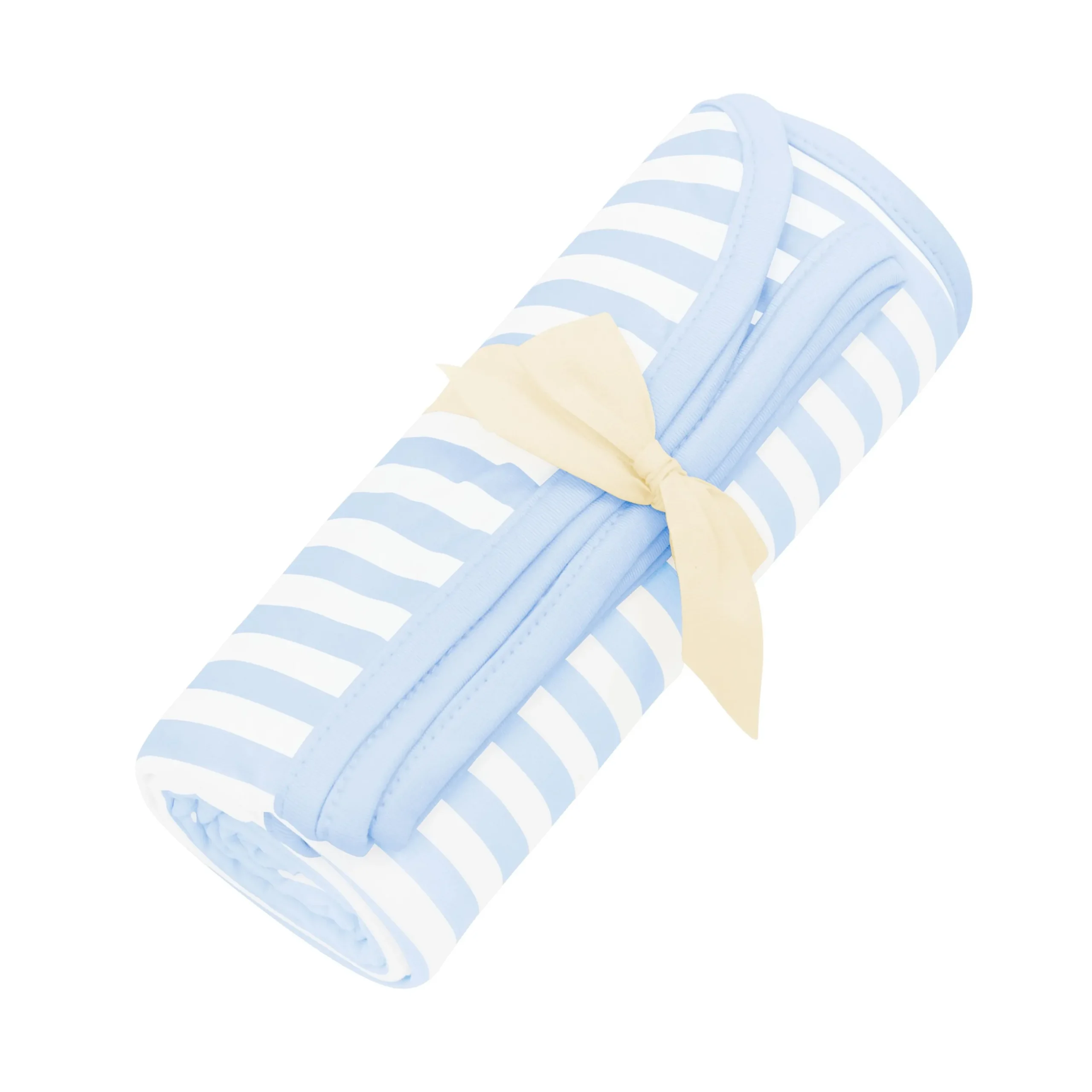 Swaddle Blanket in Small Mist Stripe