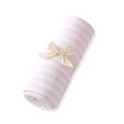Swaddle Blanket in Small Sakura Stripe