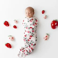 Swaddle Blanket in Strawberry Fields