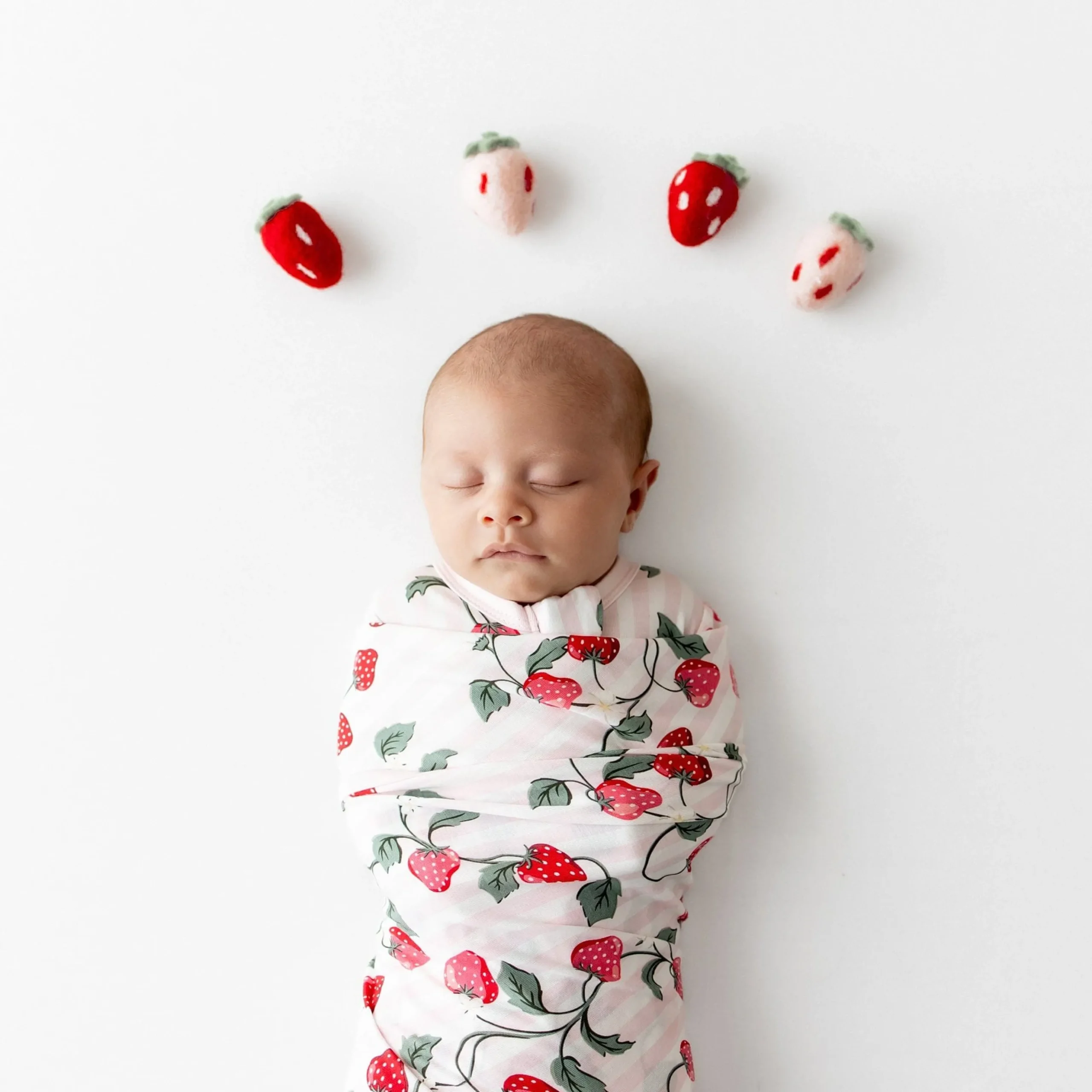 Swaddle Blanket in Strawberry Fields