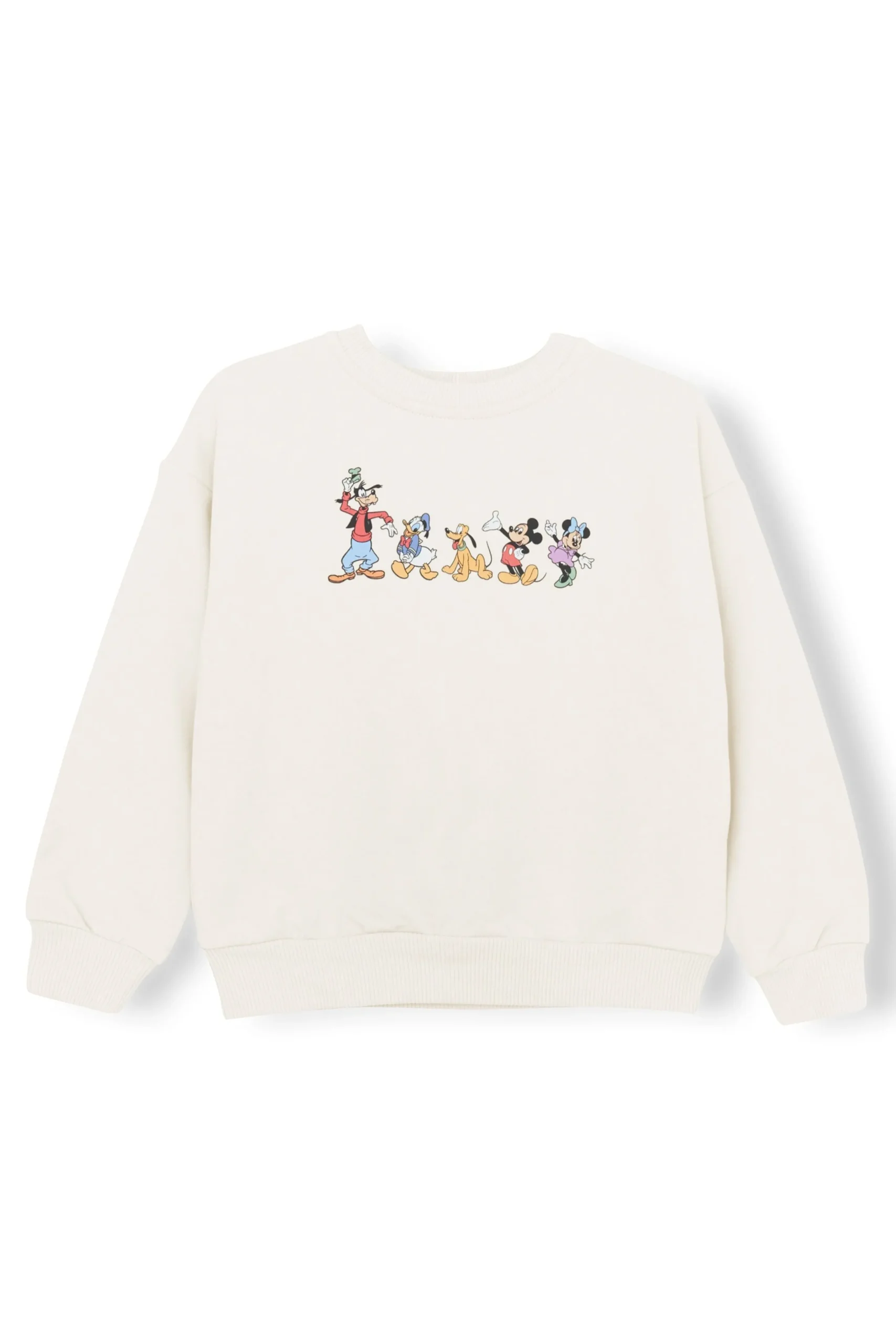 Sweatshirt in Mickey and Friends on Ecru