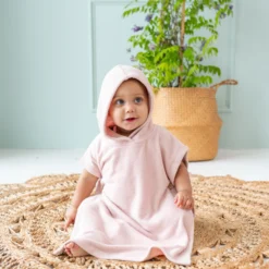 Swim Poncho in Blush