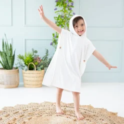 Swim Poncho in Cloud