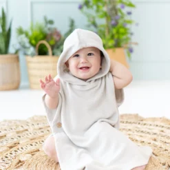 Swim Poncho in Oat