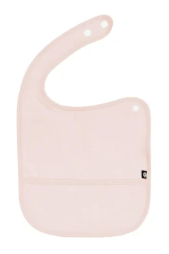 Terry Pocket Bib in Blush