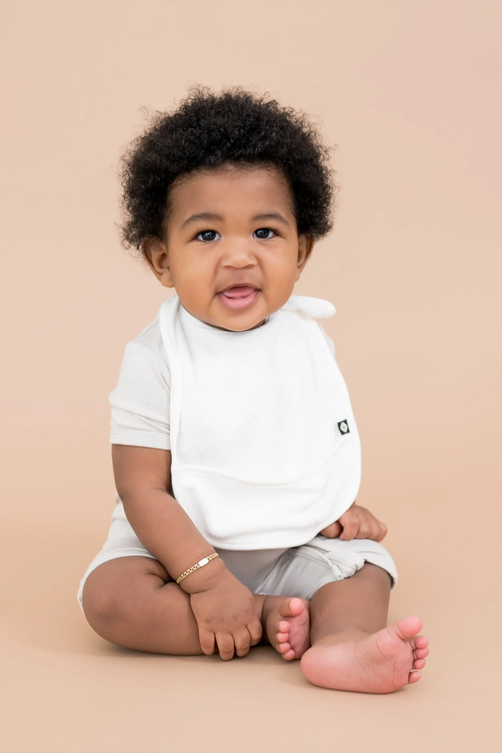 Terry Pocket Bib in Cloud