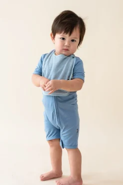 Terry Pocket Bib in Fog
