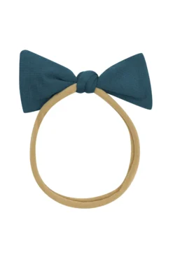 Tiny Nylon Bow in Atlantic