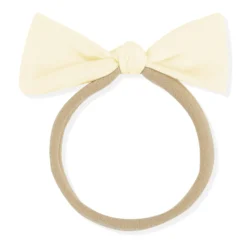 Tiny Nylon Bow in Chamomile