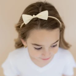 Tiny Nylon Bow in Chamomile