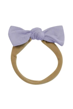 Tiny Nylon Bow in Taro