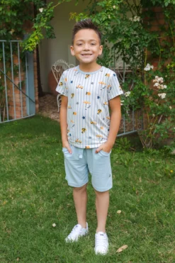 Toddler Basic Tee in Amalfi Coast