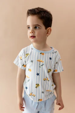 Toddler Basic Tee in Amalfi Coast