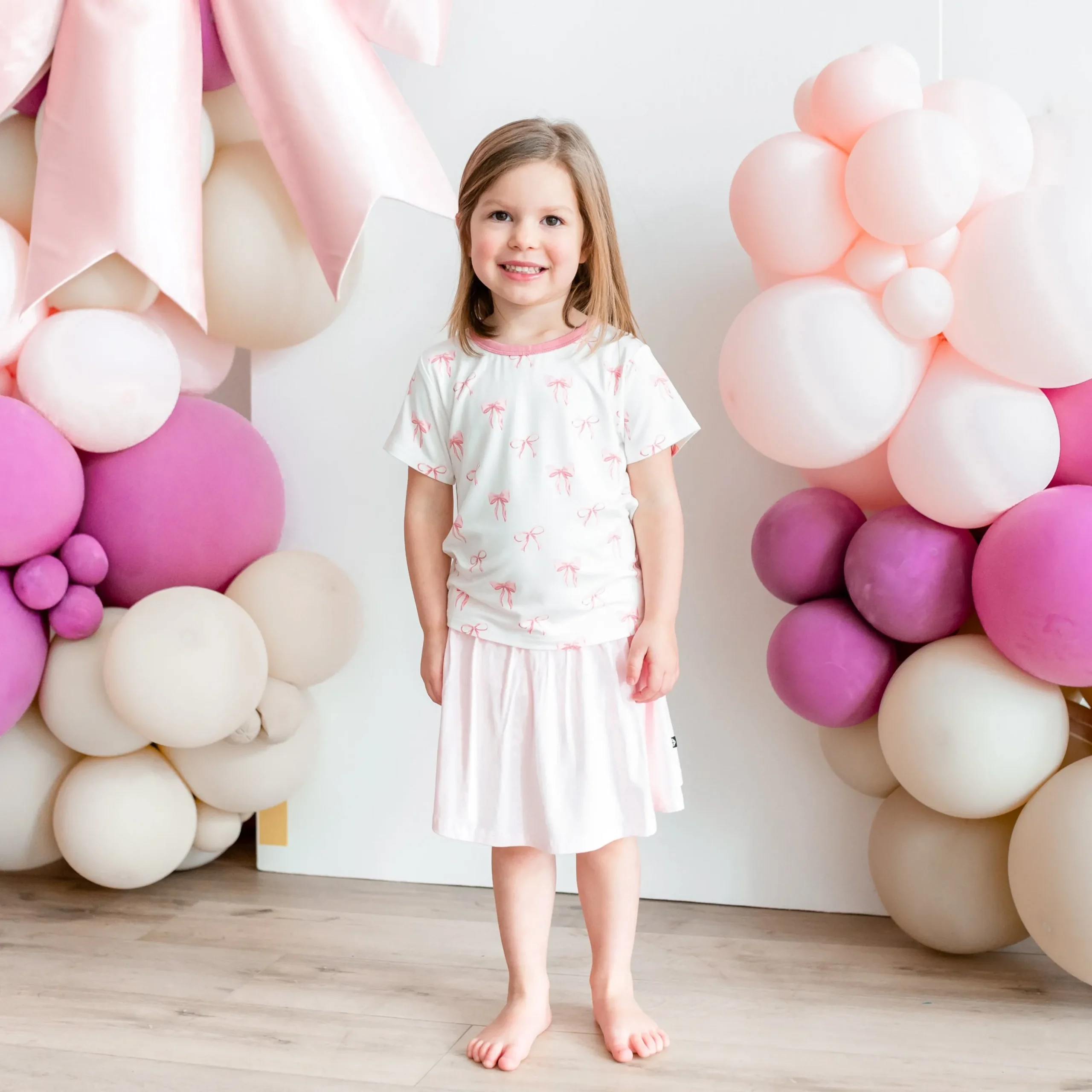 Toddler Basic Tee in Bow