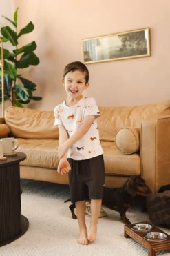 Toddler Basic Tee in Dachshund