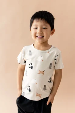 Toddler Basic Tee in Fluffy Cat