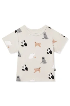 Toddler Basic Tee in Fluffy Cat