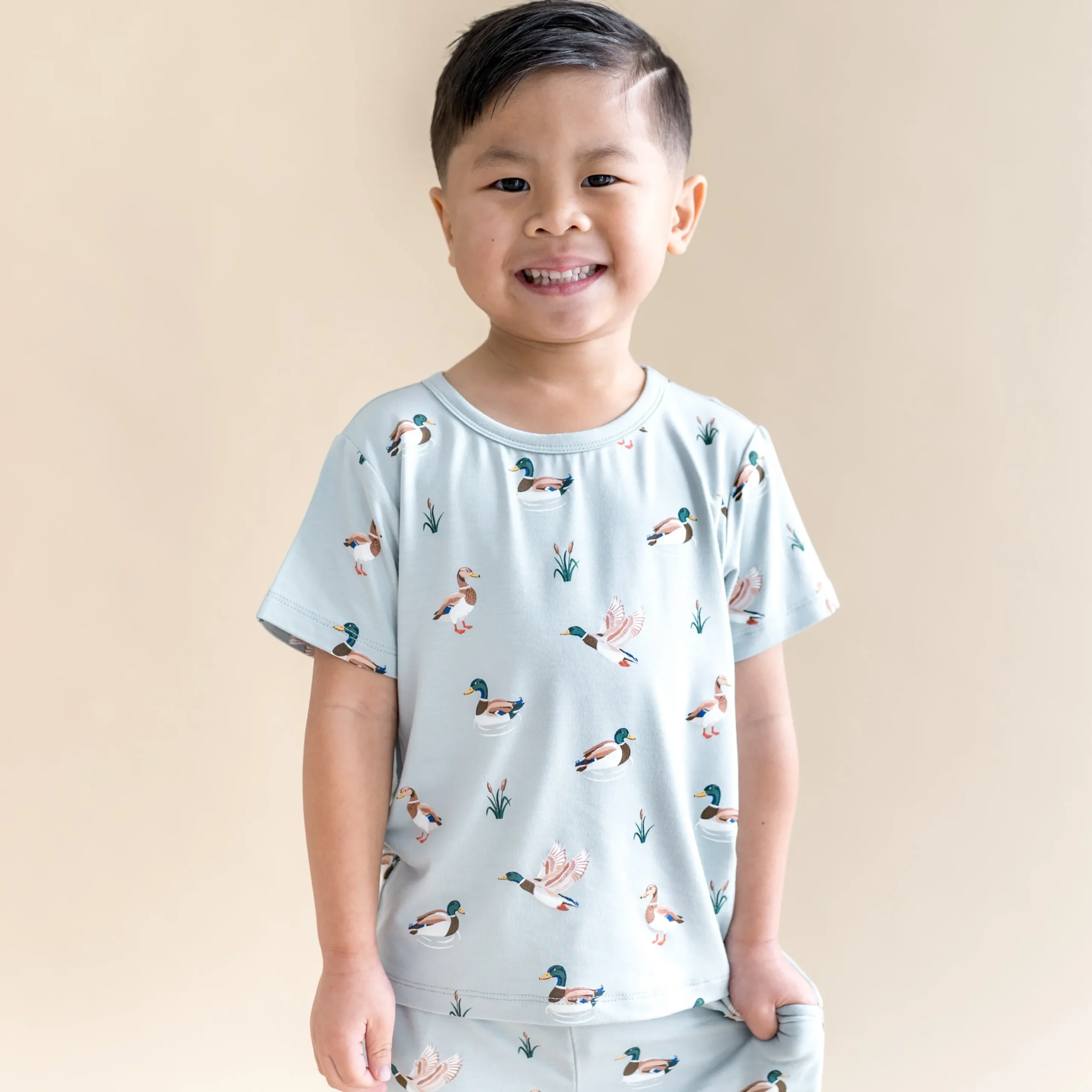 Toddler Basic Tee in Mallard Duck
