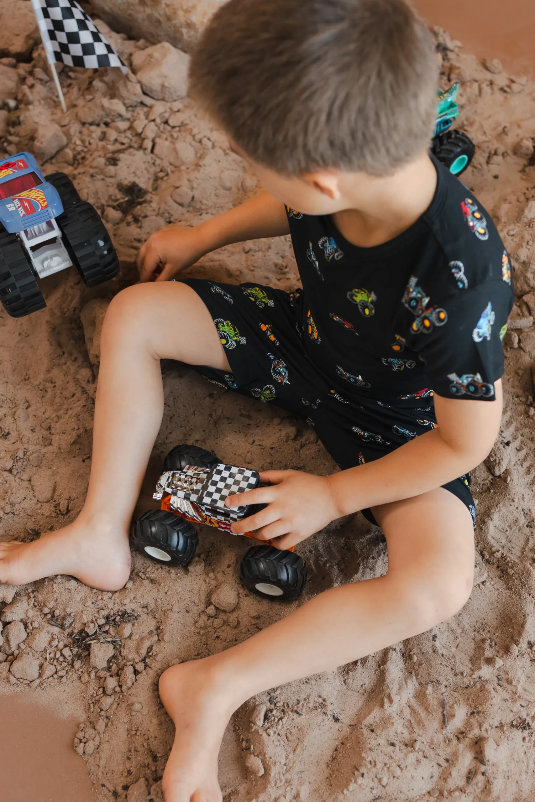 Toddler Basic Tee in Monster Truck