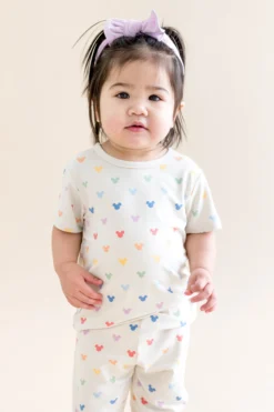 Toddler Basic Tee in Pastel Mickey Mouse