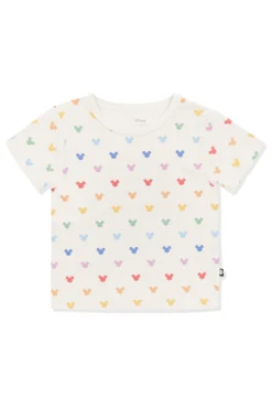 Toddler Basic Tee in Pastel Mickey Mouse