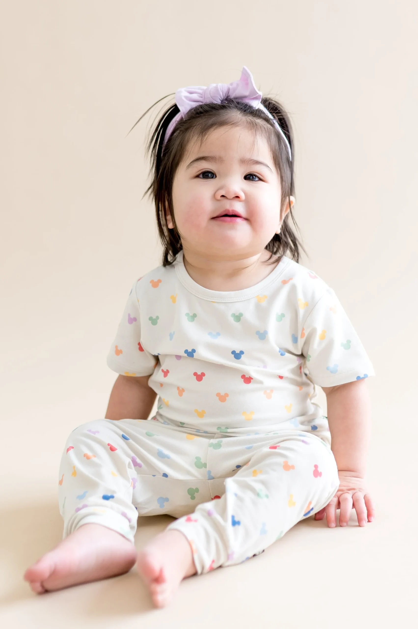Toddler Basic Tee in Pastel Mickey Mouse