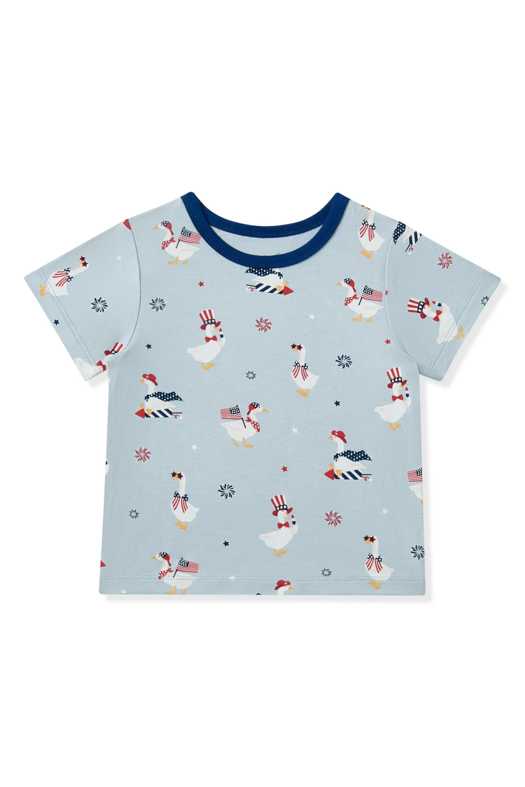 Toddler Basic Tee in Patriotic Goose