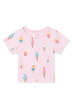 Toddler Basic Tee in Sakura Ice Cream