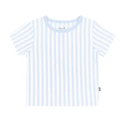 Toddler Basic Tee in Small Mist Stripe