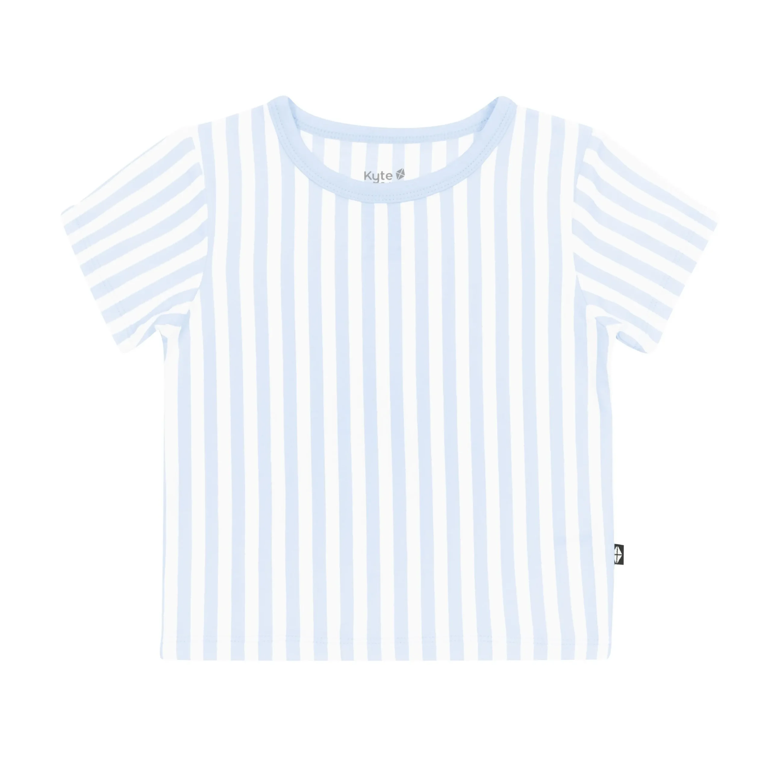 Toddler Basic Tee in Small Mist Stripe
